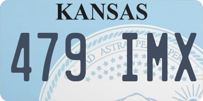 KS license plate 479IMX