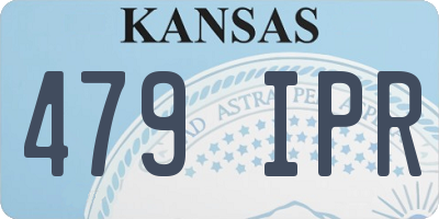 KS license plate 479IPR