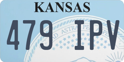 KS license plate 479IPV