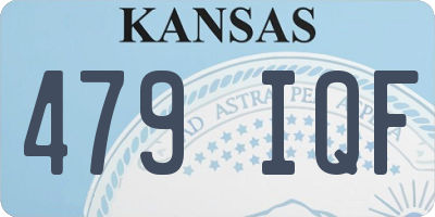 KS license plate 479IQF
