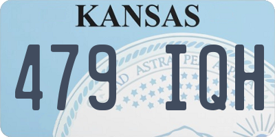 KS license plate 479IQH