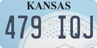KS license plate 479IQJ