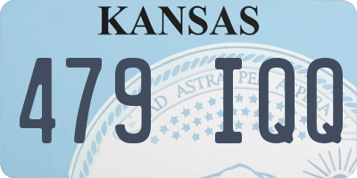 KS license plate 479IQQ