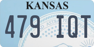 KS license plate 479IQT