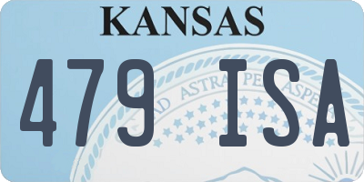 KS license plate 479ISA