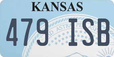 KS license plate 479ISB