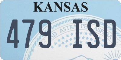 KS license plate 479ISD