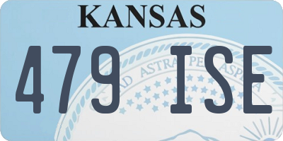 KS license plate 479ISE