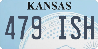 KS license plate 479ISH