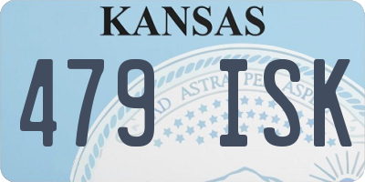 KS license plate 479ISK