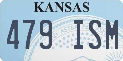 KS license plate 479ISM