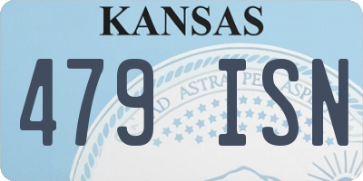 KS license plate 479ISN