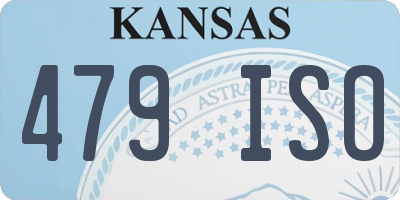KS license plate 479ISO