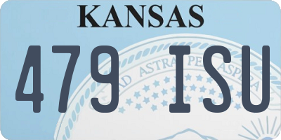 KS license plate 479ISU