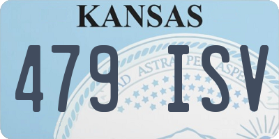 KS license plate 479ISV