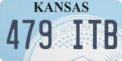 KS license plate 479ITB