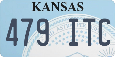 KS license plate 479ITC
