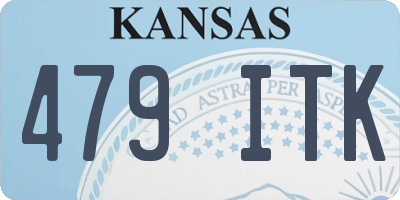 KS license plate 479ITK