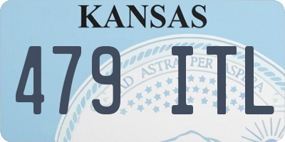 KS license plate 479ITL