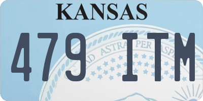 KS license plate 479ITM