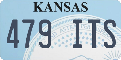 KS license plate 479ITS