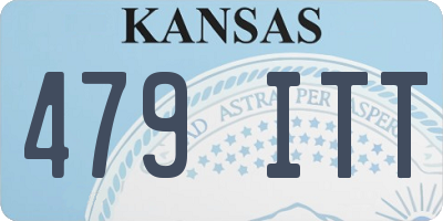 KS license plate 479ITT
