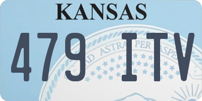 KS license plate 479ITV