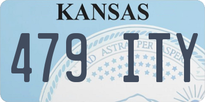 KS license plate 479ITY