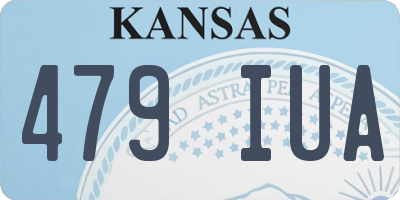 KS license plate 479IUA