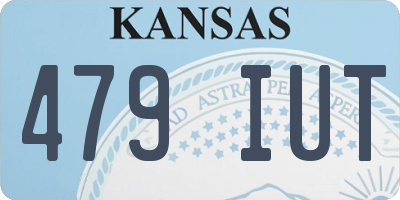 KS license plate 479IUT