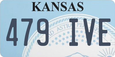 KS license plate 479IVE