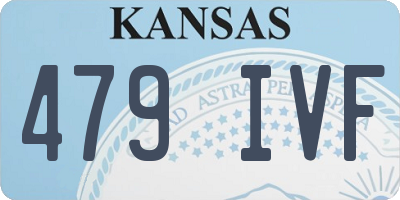 KS license plate 479IVF