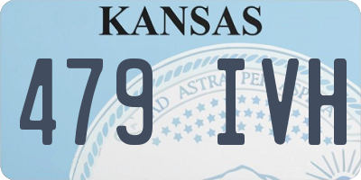 KS license plate 479IVH
