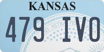 KS license plate 479IVO