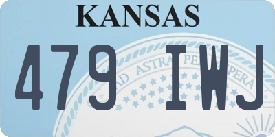 KS license plate 479IWJ