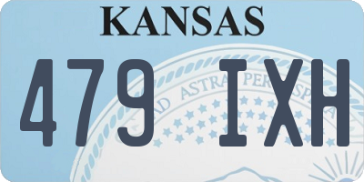 KS license plate 479IXH