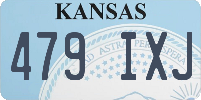 KS license plate 479IXJ