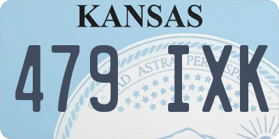 KS license plate 479IXK