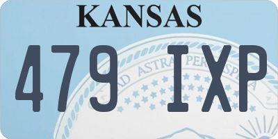 KS license plate 479IXP