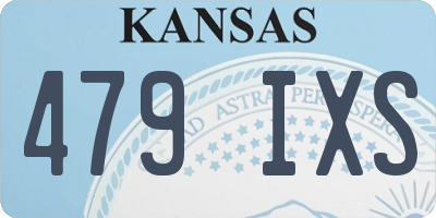 KS license plate 479IXS