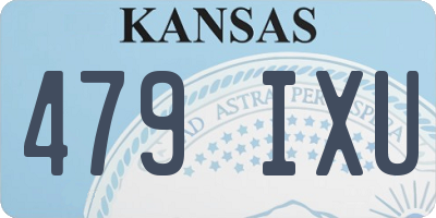 KS license plate 479IXU