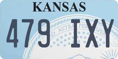 KS license plate 479IXY