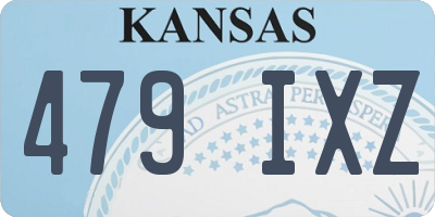 KS license plate 479IXZ