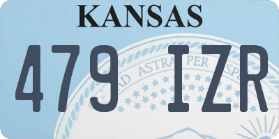 KS license plate 479IZR