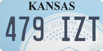 KS license plate 479IZT