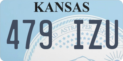 KS license plate 479IZU