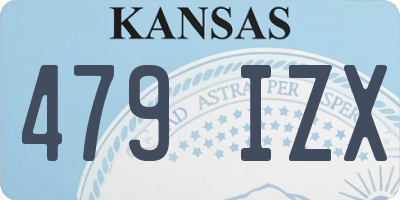 KS license plate 479IZX