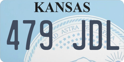 KS license plate 479JDL