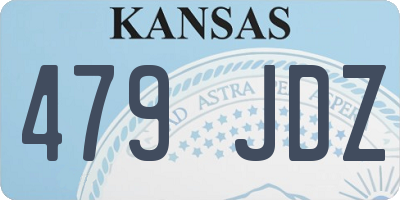 KS license plate 479JDZ