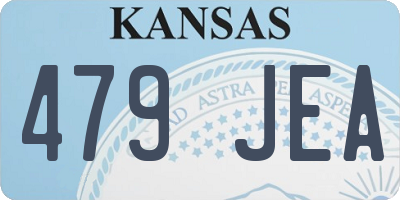 KS license plate 479JEA
